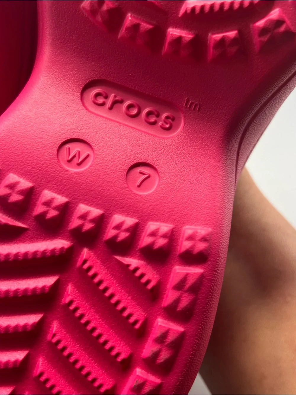 Crocs BAE Slides Slip On Platform Sandals/Slide, DRAGON FRUIT PINK, Sz. 7 NWT - Picture 8 of 9